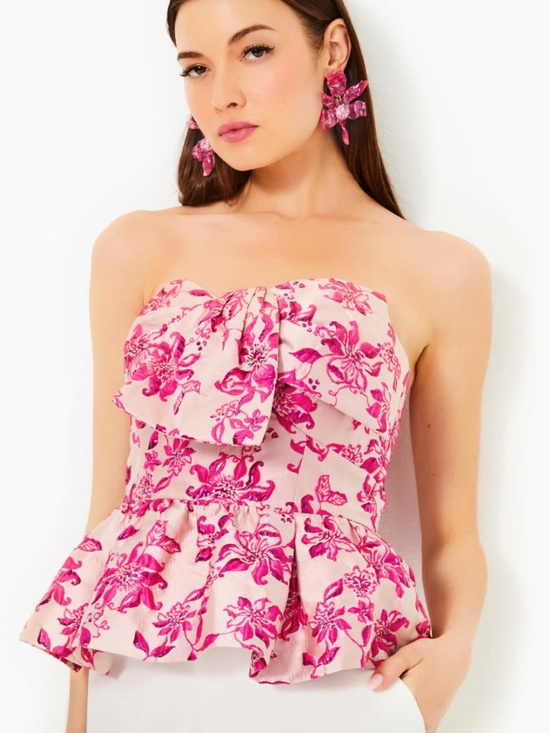 Lilly Pulitzer Tops - Lilly Pulitzer sz 6 kataleya top passion fruit pink just passion through